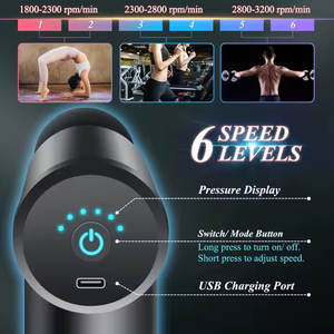 Mini Pistolet de Massage Musculaire à 6 Vitesses LJ avec LOGO Personnalisé 2025 Professionnel pour Soulagement Profond du Fascia et Soins de Santé Généraux - Product Image 6