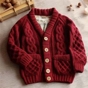 <span class=keywords><strong>Pull</strong></span> en laine pour enfants, nouveau style 2024, meilleur cardigan pour garçon et fille, vêtements pour bébé - Product Image 5