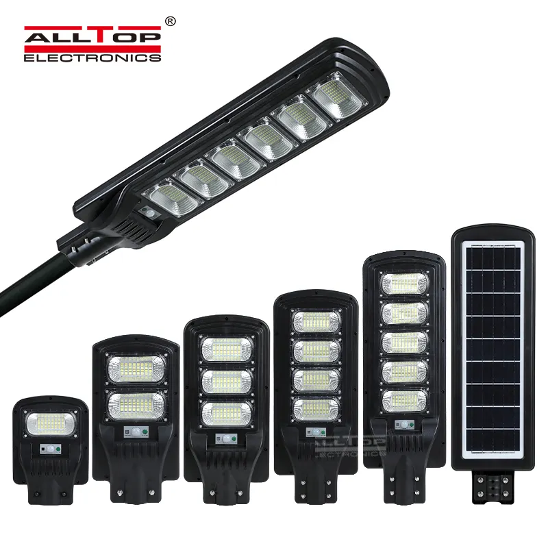 ALLTOP IP65 Sensor SMD Highway 50w 100w 150w 200w 250w 300w Outdoor Integrated All In One LED Solar Street Light