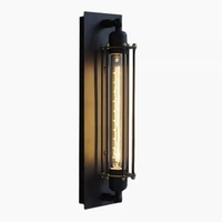 Lampe murale en fer de style industriel rétro, pour couloir, escalier, restaurant, loft, chambre à coucher, lampe de chevet, décoration de la maison, éclairage LED extérieur