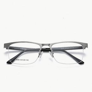 Gafas de Prescripción con Media Montura para Hombre, con Logotipo Personalizado, Gafas Ópticas con Clip Magnético Polarizado para Lentes de Sol - Product Image 5