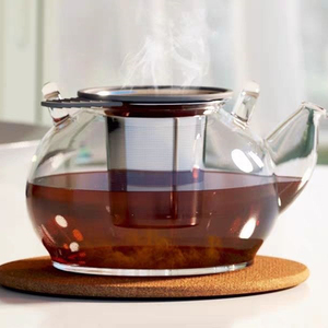 Portable 304 Stainless Steel Tea Infuser Set Large Ball Shape Mesh <b>Silicone</b> Silver Filter Utensils Creative Reusable Loose Tea - Product Image 5