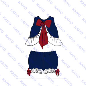 4 luglio baby girl outfit toddler dress and bloomer clothing set Independence Day Clothes - Product Image 6