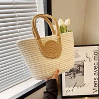 Sac à main en corde de coton, sac tissé tendance pour femmes, plage d'été B&L