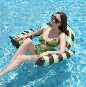 Lettino Gonfiabile 3-in-1 per Piscina, Amaca Galleggiante Multifunzione per Adulti, Materassino Galleggiante per Piscina, Spiaggia e <span class=keywords><strong>Mare</strong></span> - Product Image 2