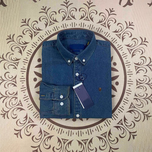 Giacca in Denim Ricamata in Puro Cotone, Bestseller, con Camicia a Maniche Lunghe da Uomo, Stile Unisex Primavera-Autunno # RL-22 - Product Image 5