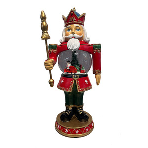 راتنج حرفة عيد الميلاد كسارة البندق تمثال جندي تصميم جديد زينة عيد الميلاد كسارة البندق كرة الثلج - Product Image 1