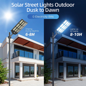 Đèn đường năng lượng mặt trời tích hợp siêu sáng, cỡ lớn, chống nước <span class=keywords><strong>IP66</strong></span>, sử dụng ngoài trời - Product Image 2