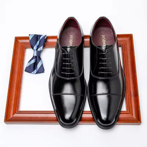 Chaussures Oxford pour hommes de style britannique de haute qualité, imperméables, en cuir véritable, avec doublure en cuir véritable, pour le bureau, les occasions formelles, les mariages - Product Image 2