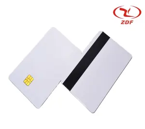 Blank Contact Card Factory Direct Customized Blank IC Card FM 4442 Contact Chip With Hico Magnetic Stripe Digital Printing