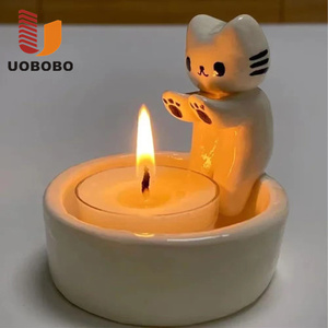 Uobobo Hình Con Mèo chân mèo con thỏ Thỏ Bunny nến chủ sở hữu tay lấy sự ấm áp - Product Image 1