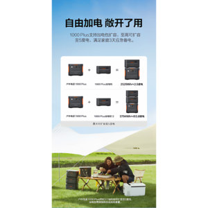 Bloc d'alimentation mobile Jackery 220V pour extérieur, 1000+2000W, avec sac de transport - Product Image 3