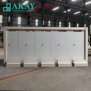 Maison Conteneur Pliable Bâtiment Préfabriqué en Acier Bureau <span class=keywords><strong>Pas</strong></span> <span class=keywords><strong>Cher</strong></span> Recyclé Salle de Bains <span class=keywords><strong>Portable</strong></span> Toilette Mobile - Product Image 3