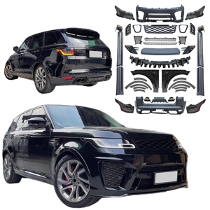 Kit carrosserie en PP de nouvelle conception pour <span class=keywords><strong>Land</strong></span> <span class=keywords><strong>Rover</strong></span> Range <span class=keywords><strong>Rover</strong></span> Sport L494 2014-2017, modification pour 2018-<span class=keywords><strong>2022</strong></span> <span class=keywords><strong>SVR</strong></span> - Product Image 1