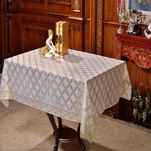 Nappe en vinyle plastique PVC doré, dentelle, rouleau, chemin de table long, couvre-table, <span class=keywords><strong>toile</strong></span> <span class=keywords><strong>cirée</strong></span>, nappe, 1,37*20cm - Product Image 6