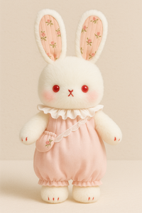 OEM lindo dibujos animados impreso conejo de peluche muñeca flor falda orejas grandes conejo muñeca niña <span class=keywords><strong>Bonnie</strong></span> conejo regalo de vacaciones - Product Image 3