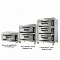 Four à Cuisson Électrique Commercial Chinois pour Restaurants et Hôtels - 3 Niveaux avec Roues à Frein, Acier Inoxydable, Protection Contre la Surchauffe