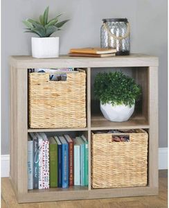 Laundry Room Dirty Clothes Storage Dump Basket Tiered Wall Mount Baskets Seagrass Woven <strong>Cube</strong> Bin Small Decorative <strong>Rattan</strong> - Product Image 3