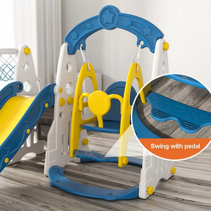 Juguetes para bebés en un pequeño parque de atracciones, varios juegos de interior, parque <span class=keywords><strong>infantil</strong></span>, Tobogán, <span class=keywords><strong>columpio</strong></span> <span class=keywords><strong>y</strong></span> tobogán de plástico para interiores para niños - Product Image 2