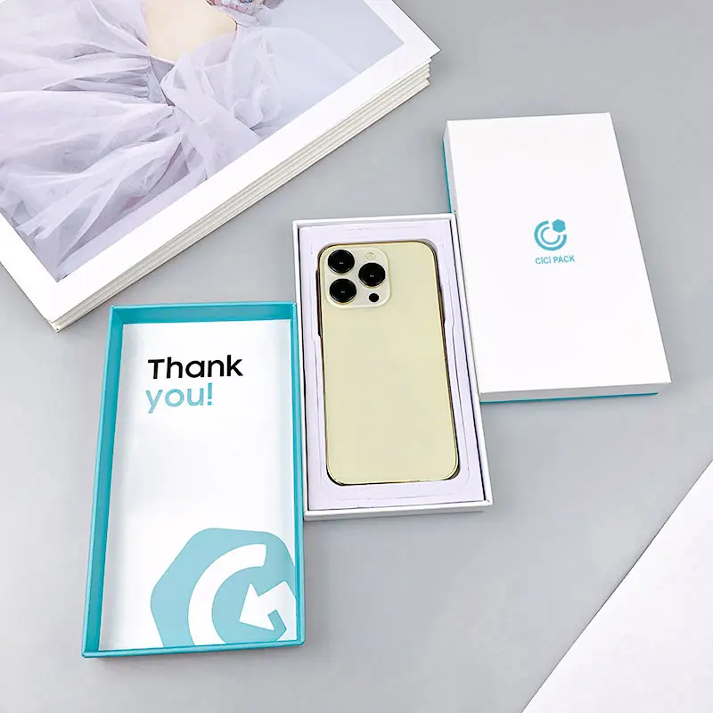 Factory order empty mobile phone box High quality paper mobile phone packaging box Eco-friendly phone paper box