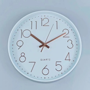 Hiện đại đơn giản ngắn gọn tối giản Đồng hồ treo tường trang trí đồng hồ treo tường trang trí nội thất đơn mặt nhựa thạch anh giá rẻ đồng hồ treo tường - Product Image 1