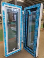 Ventanas Abatibles y Oscilobatientes Horizontales de PVC Modernas Personalizadas CHANGYI, Doble Acristalamiento, para Cocina y Baño, Precio Económico