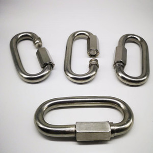 <span class=keywords><strong>Maillon</strong></span> <span class=keywords><strong>rapide</strong></span> Taiguanglong M6 en acier inoxydable 304 poli pour levage, avec vis de blocage réglable pour applications de construction - Product Image 2