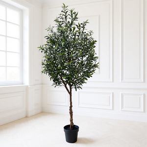 Grand olivier artificiel en <span class=keywords><strong>pot</strong></span>, plante <span class=keywords><strong>bonsai</strong></span>, très réaliste, ornement d'intérieur/extérieur - Product Image 3