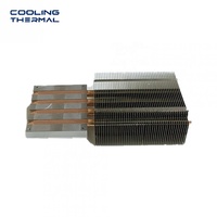 Radiateur à ailettes en aluminium anodisé personnalisé avec caloducs pour projecteur COB 500W