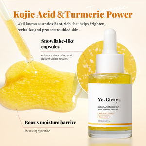 Kojik asit zerdeçal anti-kırışıklık dengeleyici dengeleme kapsül Serum Niacinamide hidrasyon yüz sorunlu cilt gözenek rahatlatır - Product Image 4