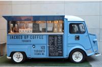 Remorque spécialisée pour café infusé à froid avec système de distribution Nitro, bar à café mobile rafraîchissant pour les foires estivales et les événements en plein air