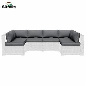 Coussins de meubles de patio étanches à la pluie en mousse haute densité durable OEM 120x60 cm <span class=keywords><strong>Coussin</strong></span> de canapé d'extérieur <span class=keywords><strong>pour</strong></span> chaises en osier - Product Image 6