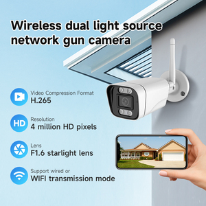 Tuya 2K IP66 nhà thông minh an ninh CCTV <span class=keywords><strong>Camera</strong></span> không thấm nước Đèn pha tầm nhìn ban đêm CMOS ai phát hiện con người Wifi Bullet <span class=keywords><strong>Camera</strong></span> - Product Image 4