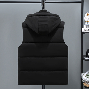 Heren Plus Size Casual Stijl <span class=keywords><strong>Vest</strong></span> Jeugdmode Klassiek Dik Warm Gewatteerd <span class=keywords><strong>Vest</strong></span> Winddicht en Ademend voor Buitenkleding - Product Image 4