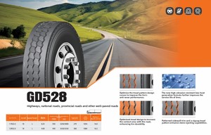 Pneu de camion lourd GD528 18PR L, pneu radial haute résistance à l'usure pour autoroute - Product Image 3