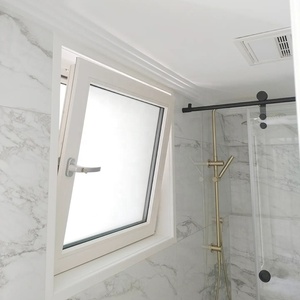 Mỹ phong cách nghiêng vào trong mở Trắng uPVC cửa sổ tùy chỉnh lớn xem Vinyl đôi kính cửa sổ nghiêng và biến cửa sổ <span class=keywords><strong>PVC</strong></span> - Product Image 2