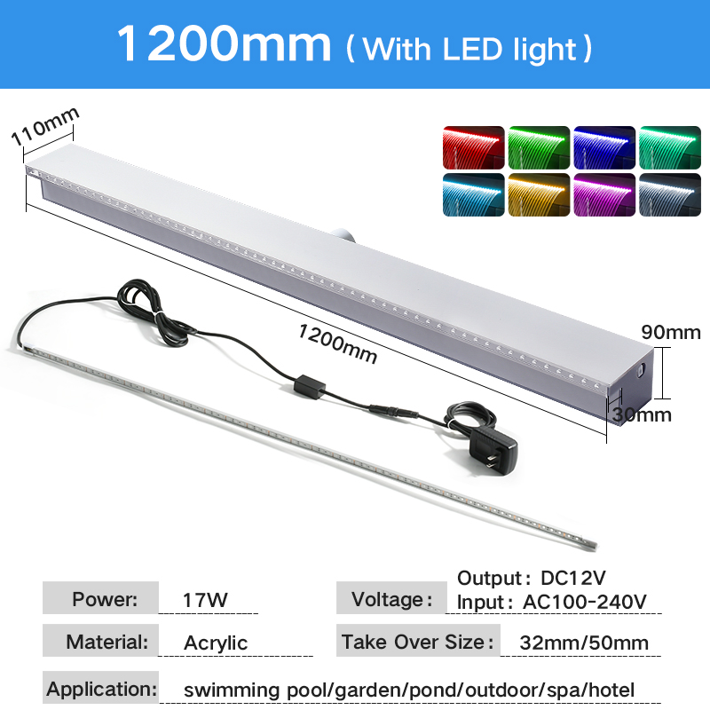 Gris 1200mm avec LED