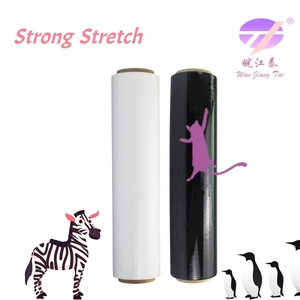 High Quality <b>Stretch</b> Film Manuel <b>Machine</b> <b>Stretch</b> Wrap Plastic Pe Film Waterproof Roll Strong 5000mm - Product Image 6