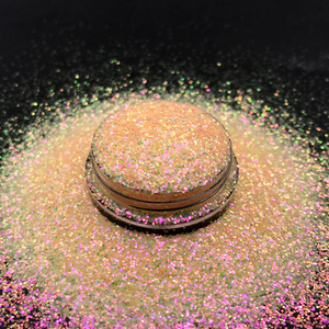 Purpurina de poliéster para Navidad, cosmético de colores pastel, <span class=keywords><strong>naranja</strong></span>, brillante, súper fino, a la moda - Product Image 2