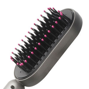 Plancha de pelo iónica portátil profesional, peine, pantalla LED, placa de cerámica para uso en Hotel, cepillo alisador de cabello <span class=keywords><strong>Natural</strong></span> - Product Image 6