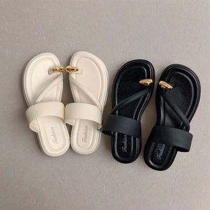 2025 New Outdoor Indoor Women's Fashionable Summer Toe <b>Slides</b> Slippers Custom Sandals <b>Small</b> Fragrance Style Hot-selling - Product Image 1