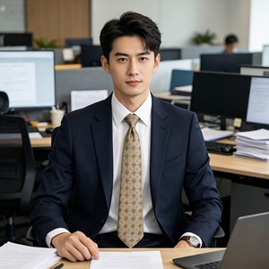 Jacquard Polyester Necktie Custom Logo Luxury Business Formal Fashion Woven Company Stripe Men Tie - Product Image 2