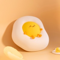 Lampe de chevet LED moderne et mignonne en forme d'œuf, avec contrôle tactile, veilleuse intelligente pour bébés et enfants, idéale pour la décoration