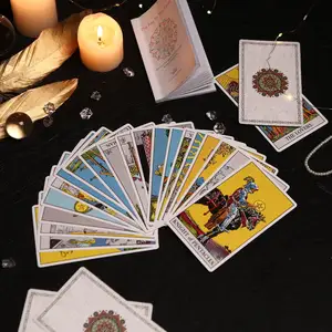 Neues Schlussverkauf vergoldete Tarot-Karten Spielkarten Brett-Spiel kundenspezifisches Kartenspiel für Anfänger Tarot-Karten