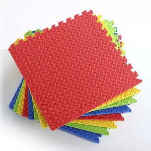 Set di tappetini da gioco in schiuma per bambini ad incastro con tappetini Puzzle in schiuma colorata e resistente per bambini Tappetini 1-3 12x12 16 piastrelle Non tossiche