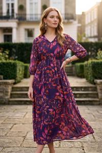 Abito Casual Floreale da Donna, Elegante Outfit Estivo Boho per Vacanze, Feste e Gite Giornaliere - Product Image 4