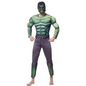 Disfraz de Manqi Hulk para adultos y niños con máscara, capa, guantes, pantalones, traje de personaje de los Vengadores - Product Image 5