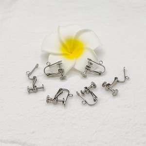 Stainless Steel Screw <b>Clip</b>-On Earrings For Non-Pierced Ears DIY Jewelry Accessories Unisex <b>Silver</b> Color - Product Image 4