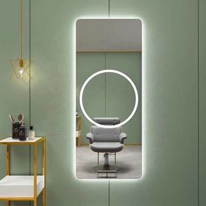 <span class=keywords><strong>Miroir</strong></span> de coiffeur rétro pour salon de coiffure, table murale, maquillage, cadre simple face, outil de pose pour salon de coiffure - Product Image 3