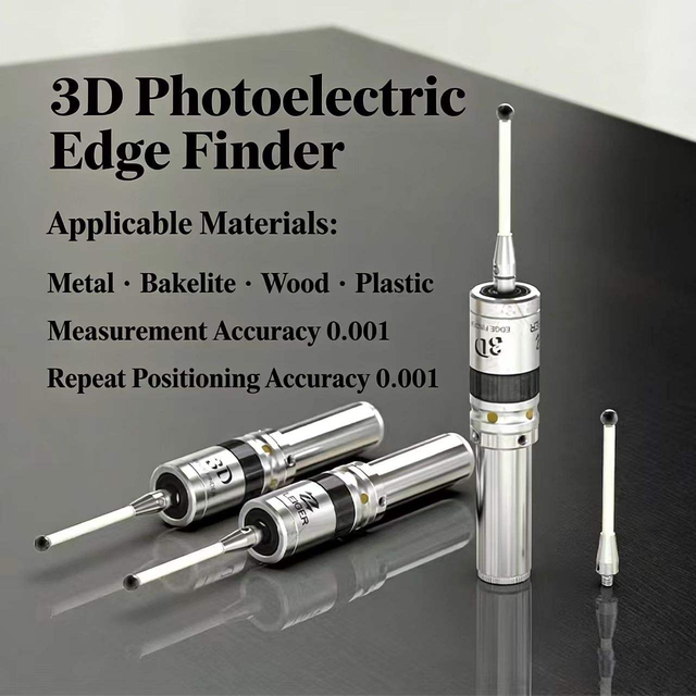 CNC Machining Center Sub-center Rod Detection Sensor Light Edge Finder MMP25 3D Glowing Sound High Precision 0.001 Edge Finder